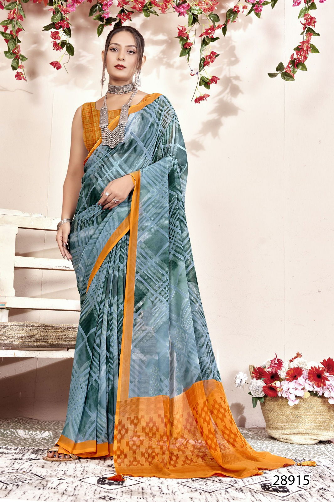 Manasvi 03 By Vallabhi Georgette Printed Daily Wear Sarees Wholesale Shop In Surat